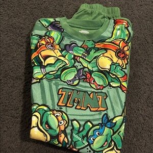 TMNT Kids Pajama Set - Green and Orange